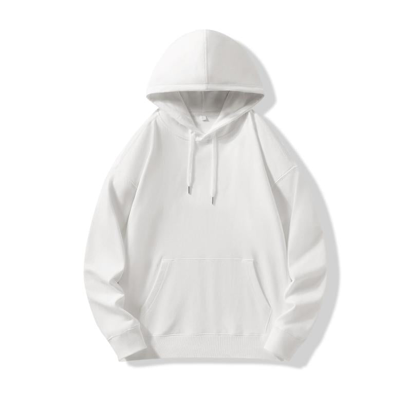 T600-600g heavyweight drop shoulder ultra soft fleece hooded sweatshirt