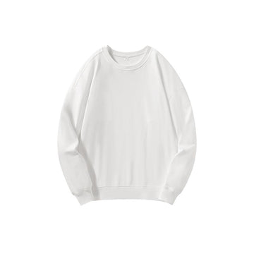 600g plus fleece drop shoulder round neck sweatshirt-Y600